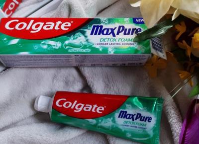 Colgate - Pasta do zębów, Max Pure, Detox Foam.