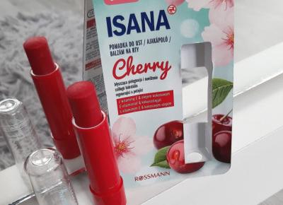 Isana - Pomadka ochronna do ust, Cherry.