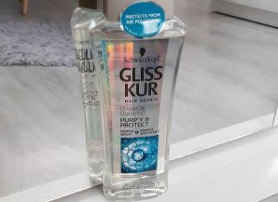 Schwarzkopf - Gliss Kur, Purify & Protect, Szampon do włosów przetłuszczających się, przeciążonych zanieczyszczeniami.