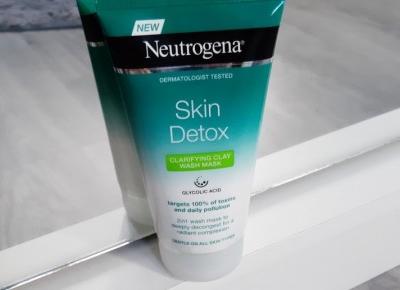 Neutrogena - Skin Detox, Clarifying Clay Wash Mask, Maska do twarzy, Oczyszczająca, 2w1.
