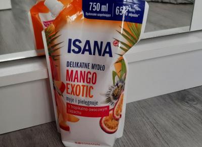 Isana - Mydło do rąk w płynie, Mango Exotic.