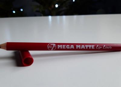 W7 - Mega Matte Lip Liner, Konturówka Do Ust, Matowa, Czerwona.