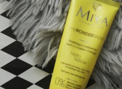 Miya Cosmetics-myWONDERbalm, Hello Yellow nawilżająco-odżywczy krem z masłem mango.