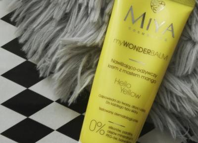 Miya Cosmetics-myWONDERbalm, Hello Yellow nawilżająco-odżywczy krem z masłem mango.