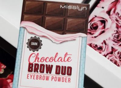 Misslyn - Chocolate Brow Duo Eyebrow Powder, Puder do brwi, Dark.