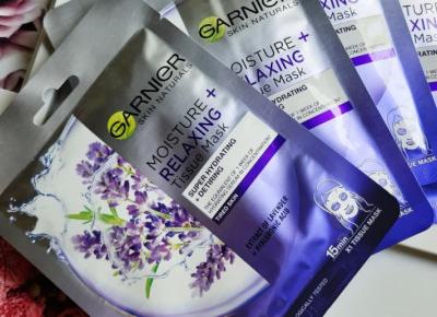 Garnier - Skin Naturals, Maska do twarzy w płacie, Moisture + Relaxing.