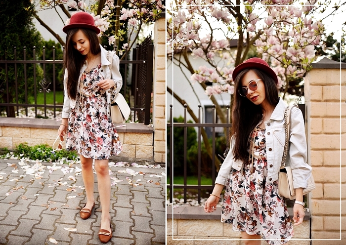 outfit / floral dress