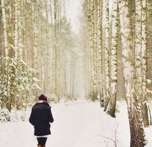 zimowy spacer po lesie 