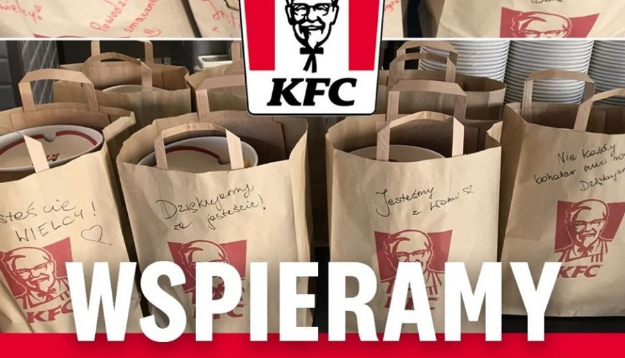KFC rozdaje darmowe posiłki! Dla walczących z koronawirusem