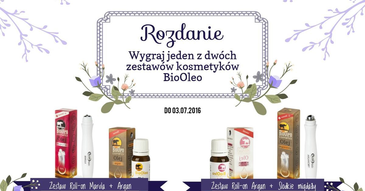 Avida Dollars Blog: ROZDANIE z BioOleo Cosmetics - Do wygrania DWA zestawy kosmetyków !!!