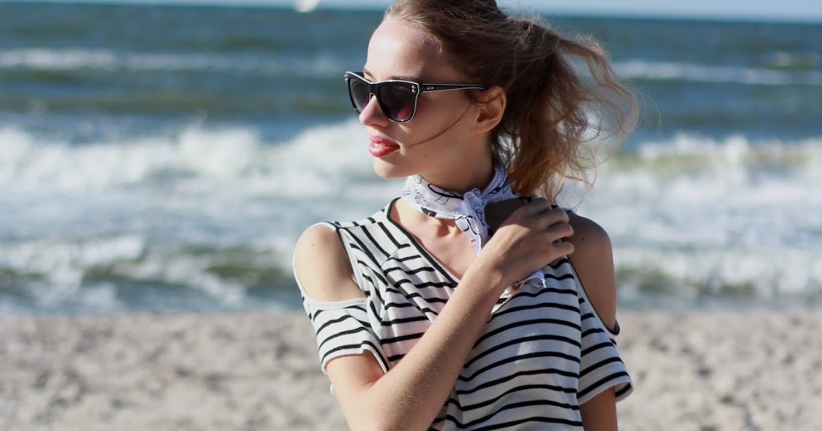 Alterations - blog o modzie : Bluzka cold shoulder w paski, czyli klasyka połączona z nowoczesnością