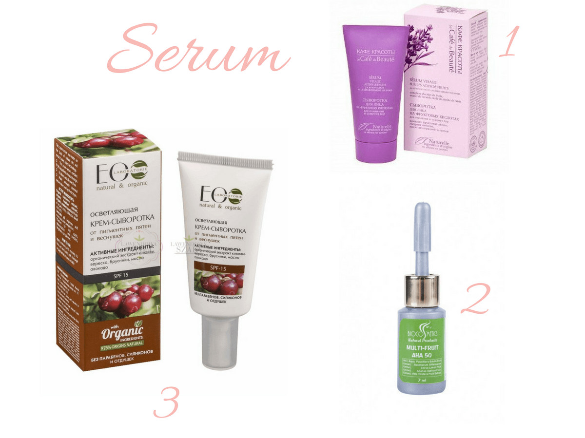 Naturalne kosmetyki z kwasami. Serum, Peeling, Maseczka. Przegląd