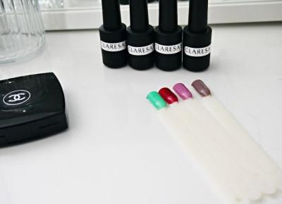 Manicure hybrydowy- lakiery hybrydowe Claresa. Co o nich sądzę?