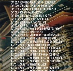 Hidden Vanilla: 30 DAY SONG CHALLENGE - Day 01: ulubiona piosenka/fav song