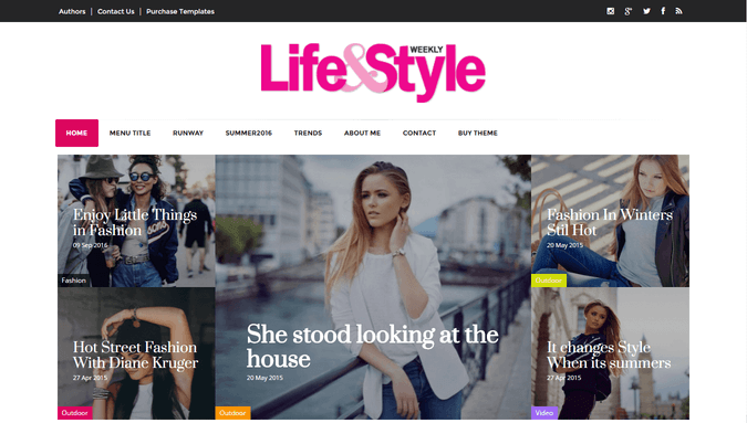 Lifestyle Blog Magazine Blogger Template For FREE – Centrum Blogera
