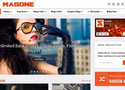 MagOne Magazine Blogger Template – Centrum Blogera