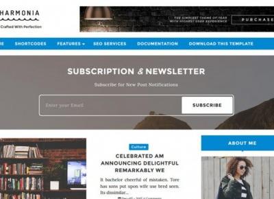 Harmonia Blogger Template - Darmowy szablon – Centrum Blogera