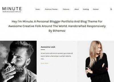 Minute Responsive Blogger Template - Kreatywny szablon – Centrum Blogera