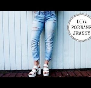 DIY: PORWANE JEANSY  | Jak zrobić dziury w spodniach? 