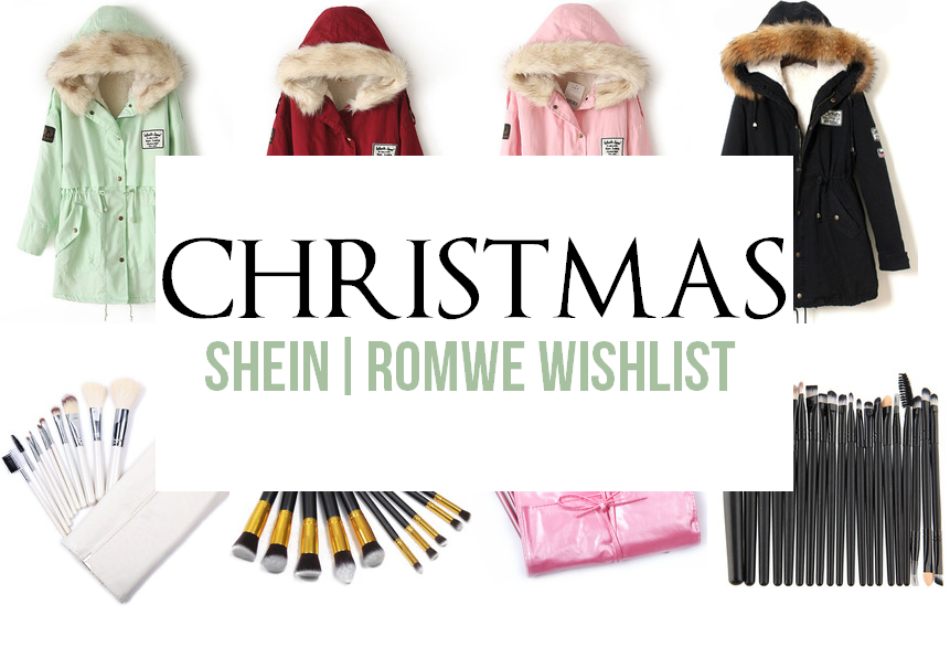 CHRISTMAS WISHLIST | SHEIN | ROMWE - Creamshine 