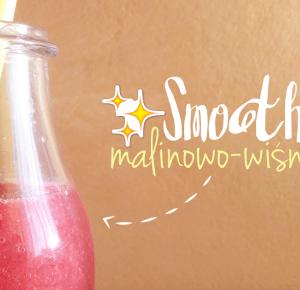 All Pastel World: Smoothie malinowo-wiśniowy.