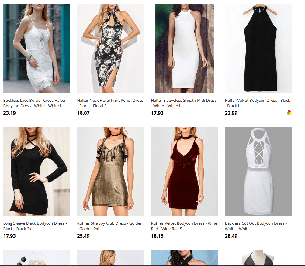 halter bodycon dress Haul - Czary-Marty