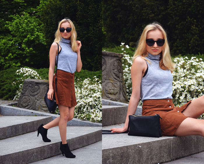 TURTLENECK TOP AND A-LINE SKIRT – DALENA DAILY