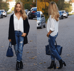 BOYFRIEND JEANS + WHITE SHIRT – DALENA DAILY