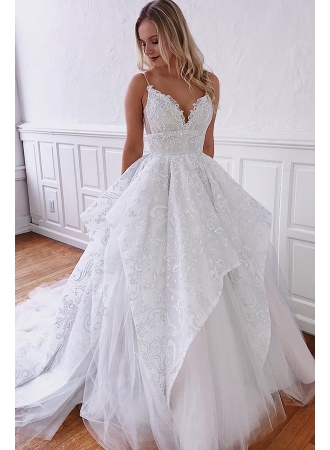 Elegante Brautkleider A Linie | Günstig Hochzeitskleider Mit Spitze_A-Linie Brautkleider_Brautkleider_Brautkleider,Abiballkleider,Abendkleider