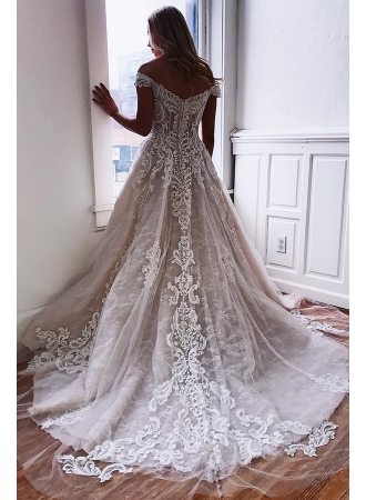 Elegante Hochzeitskleider Mit Spitze | Brautkleid A Linie_A-Linie Brautkleider_Brautkleider_Brautkleider,Abiballkleider,Abendkleider