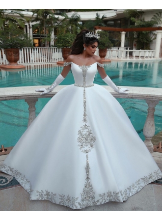 Weiße Brautkleid A Linie | Kristal Hochzeitskleider Günstig Online_A-Linie Brautkleider_Brautkleider_Brautkleider,Abiballkleider,Abendkleider