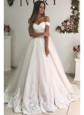 Elegante Brautkleider A Linie | Hochzeitskleider mit Spitze Online_A-Linie Brautkleider_Brautkleider_Brautkleider,Abiballkleider,Abendkleider