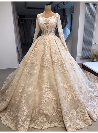 Vintage Hochzeitskleid Mit Spitze | Brautkleid Mit Ärmel Online_Brautkleider Mit Ärmel_Brautkleider_Brautkleider,Abiballkleider,Abendkleider