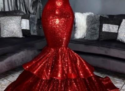 Fashion Abendkleider Lang Rot | Abendkleid Mit Glitzer_Abendkleider_Kleider für Besondere Anlässe_Brautkleider,Abiballkleider,Abendkleider