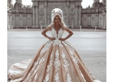 Luxus Brautkleider Prinzessin | Hochzeitskleider mit Spitze Online_A-Linie Brautkleider_Brautkleider_Brautkleider,Abiballkleider,Abendkleider