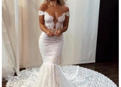 Sexy Brautkleid Meerjungfrau | Hochzeitskleider mit Spitze Online_Brautkleider Meerjungfrau_Brautkleider_Brautkleider,Abiballkleider,Abendkleider