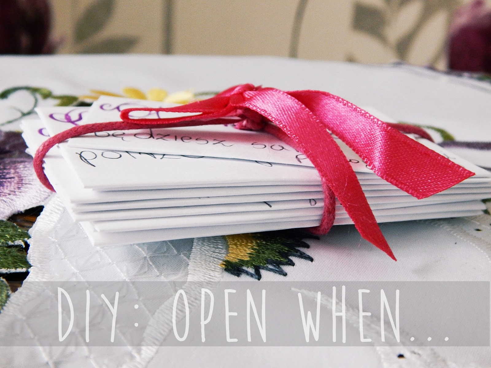 Be Different: DIY: OPEN, WHEN...