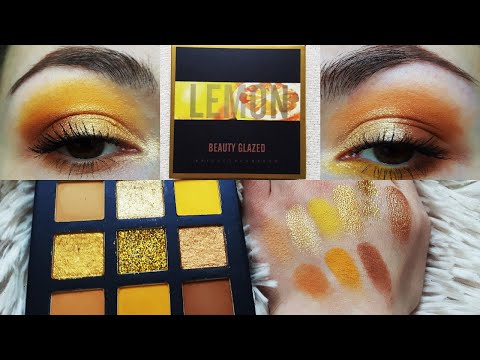 BEAUTY GLAZED LEMON palette (yellow and neutral look)