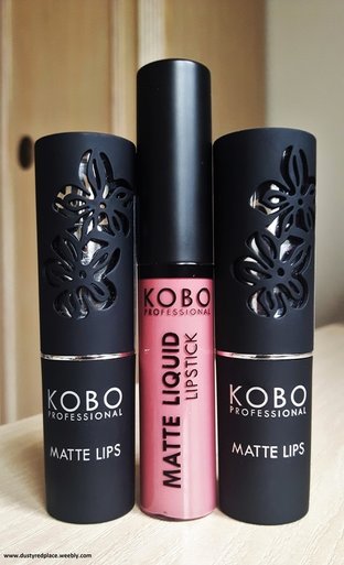 KOBO Matte Lipstick & Matte Liquid Lipstick | Naked Stone, Vintage & Passiflora Tea - Dusty Red Place