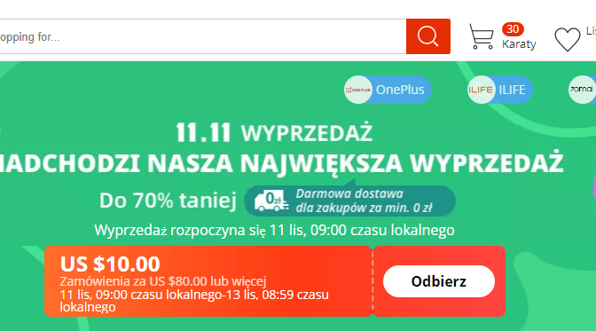 ALIEXPRESS DZIEŃ SINGLA 11.11.2021