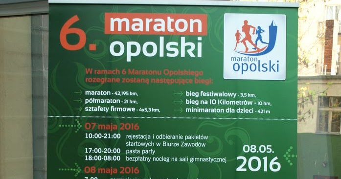 Grafnert Multiart: 6 Maraton Opolski  - dzień przed
