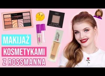 TEST! MAKIJAŻ KOSMETYKAMI Z ROSSMANNA - BYŁO WARTO JE KUPIĆ?!  | ANDZIATHERE