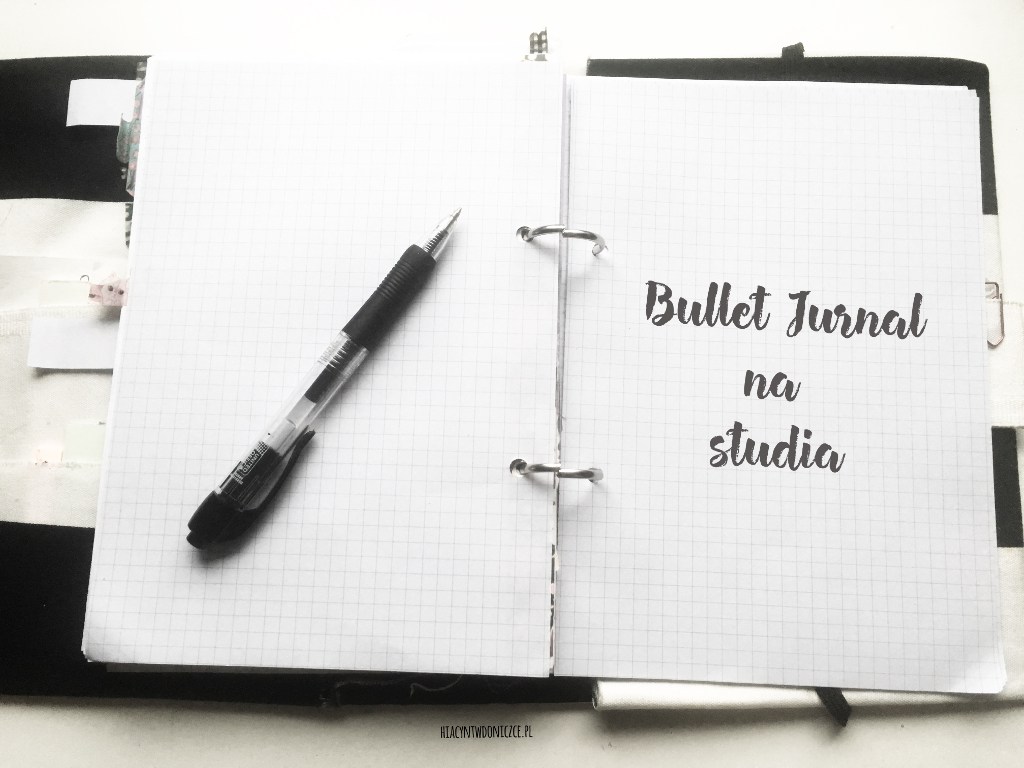 Bullet Journal #5 - Bullet Journal na studia | Hiacynt w doniczce