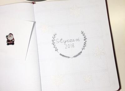 Bullet Journal 2018 - styczeń w moim bujo | Hiacynt w doniczce