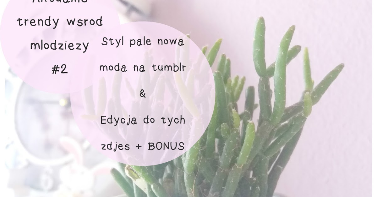 Aktualne trendy wśród młodzieży #2 - styl pale nowa moda na tumblr 