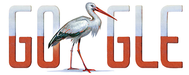 Bocian zamiast orła - czyli 11 listopada na Google Doodle - Ilona Kasprzycka | LIFESTYLE BLOG