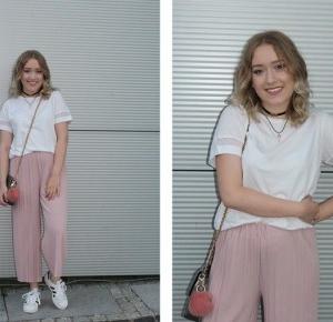 Pink culottes