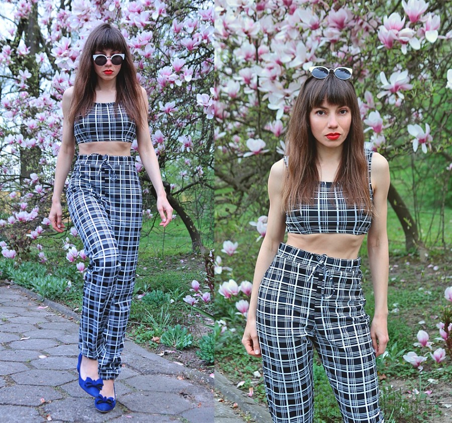 Jointy&Croissanty;: plaid co-ord