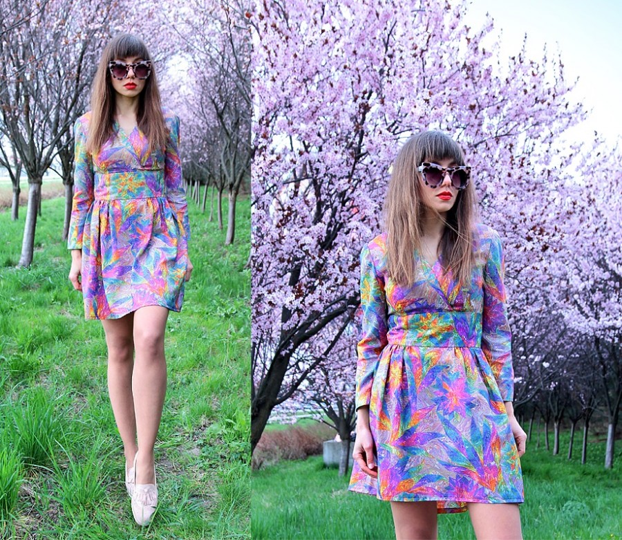 Jointy&Croissanty;: psychedelic vintage dress
