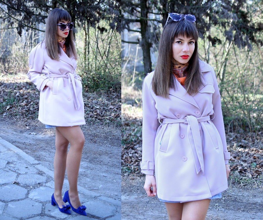 Jointy&Croissanty: pastel pink trench coat